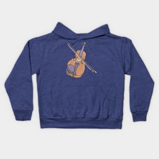 Violin and bow Kids Hoodie